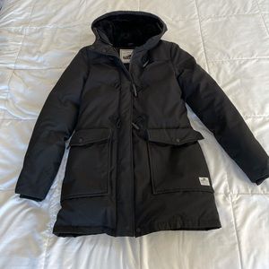 Women’s Penfield Winter Coat, Utility Coat, Down Filled, Hooded, Black Size XS